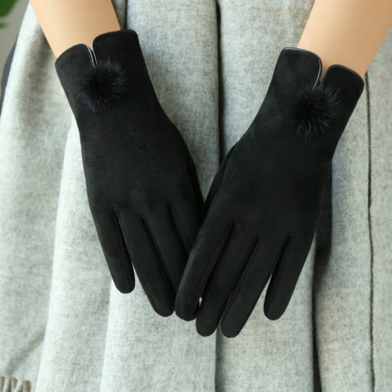 Women#39;s Winter Gloves Velvet Padded Warm Touch Screen Outdoo