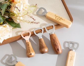 Custom Bottle Opener Gift,Boyfriend Gift,Wedding Favors,Wood Bottle Opener,Custom Logo Gift,Gift For Groomsman,Beer Gifts