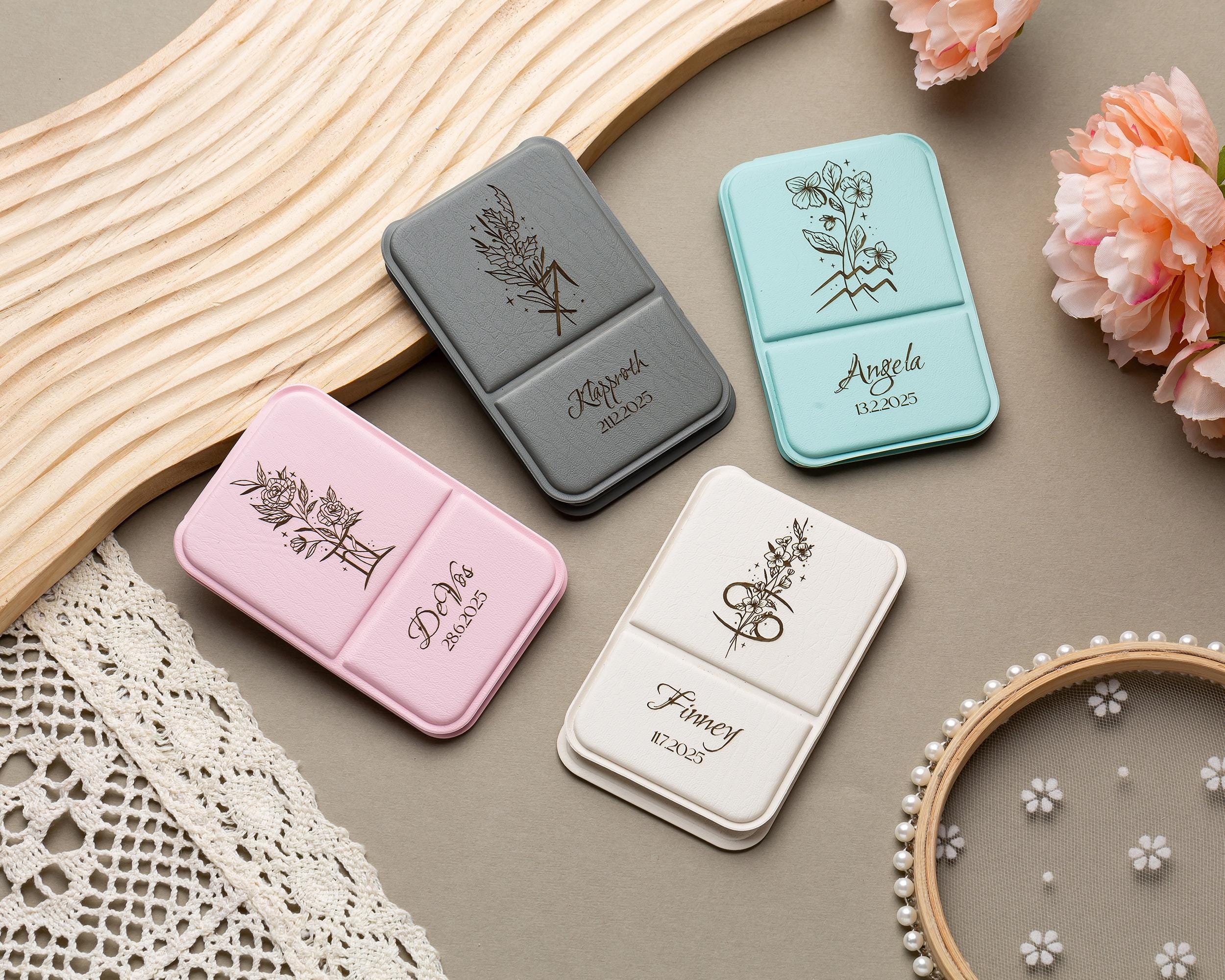 Custom Compact Mirror,Engraved Pocket Mirror,Birth Month Mirror,Bridesmaid Proposal,Bachelorette Party,Wedding Gifts Mirror,Gift for Women