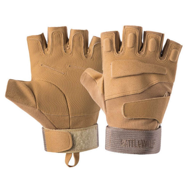 Army Tactical Fingerless Gloves Men Antiskid Half Finger Etsy