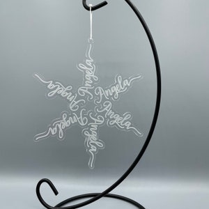 NameFlakes - Personalized Acrylic Snow Flake Ornaments