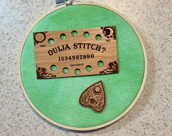 Ouija Board and Planchette Needle Minder and Floss Organizer Combo