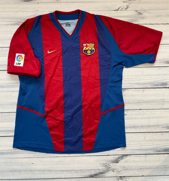 Barcelona vintage Nike soccer Jersey football tshi