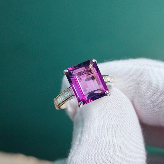 Amethyst ring etsy deals