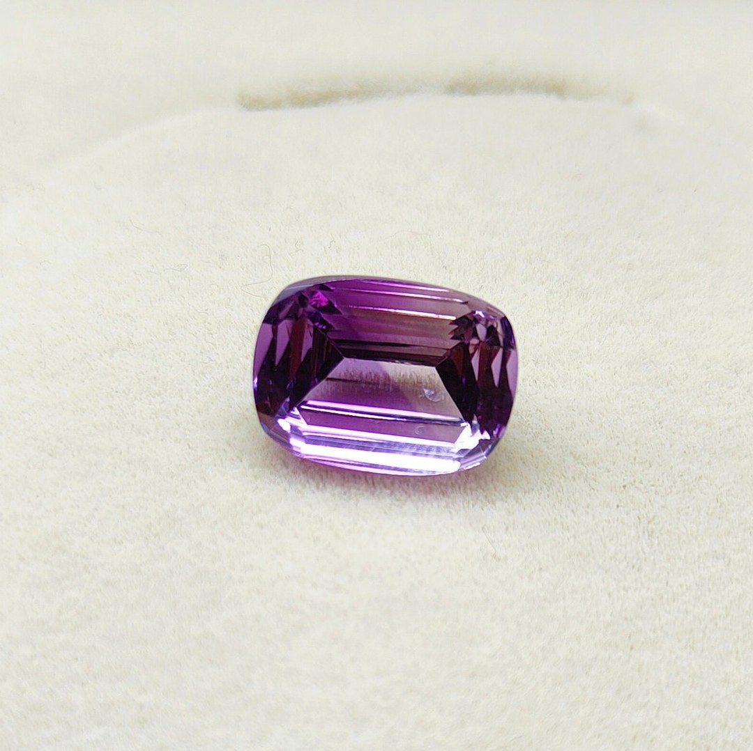 Bi Color Rose De France Amethyst Stone, Cushion Rose De France Stone ...