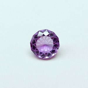 Rose de France Amethyst Stone, Round cut rose de France stone, Net cut rose de France, Faceted amethyst 12 mm Round amethyst Pink amethyst