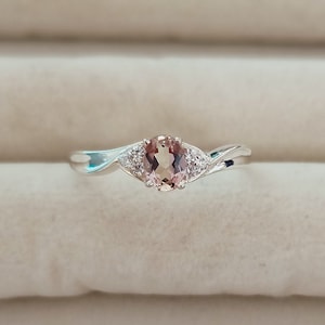 Natural Ametrine Ring, 925 sterling Silver Ring, Ametrine Engagement Ring, Oval cut Ametrine Ring, Wedding Ring, Dainty Ring, Ring for Gift