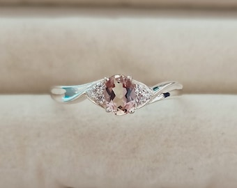 Natural Ametrine Ring, 925 sterling Silver Ring, Ametrine Engagement Ring, Oval cut Ametrine Ring, Wedding Ring, Dainty Ring, Ring for Gift