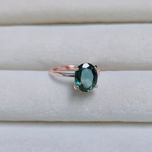 Blautürkis Saphir Ring, Blaugrün Saphir Ring, 925 Sterling Silber Ring, Blaugrün Saphir Ring, blaugrün Saphir Ring