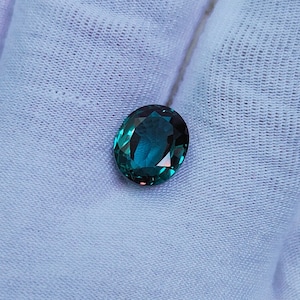 Teal sapphire stone oval cut teal sapphire, top color teal sapphire Bluish green teal sapphire 10x8 mm teal sapphire Lab grown teal sapphire