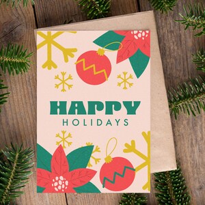Holiday Printable Christmas Card | Digital Download Holiday Greeting Card | Instant Download | Digital Prints