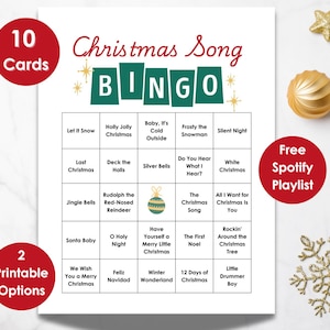 Festliches Weihnachtsmusik-Bingo: Druckbares Feiertagslied-Spiel für Familienfeiern und Bürofeiern