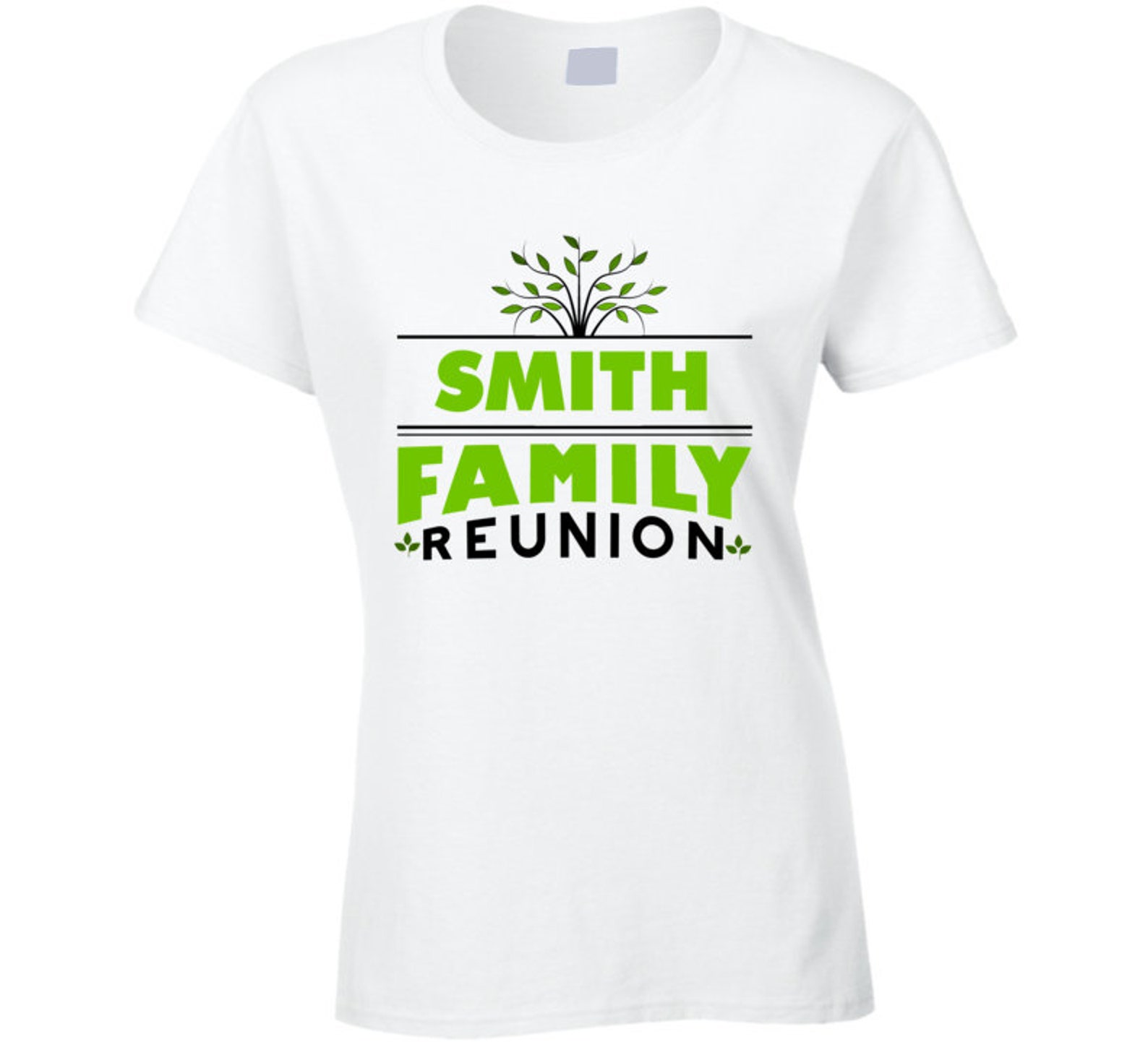 Smith Family Reunion Family Tree Graphic Ladies T Shirt Etsy