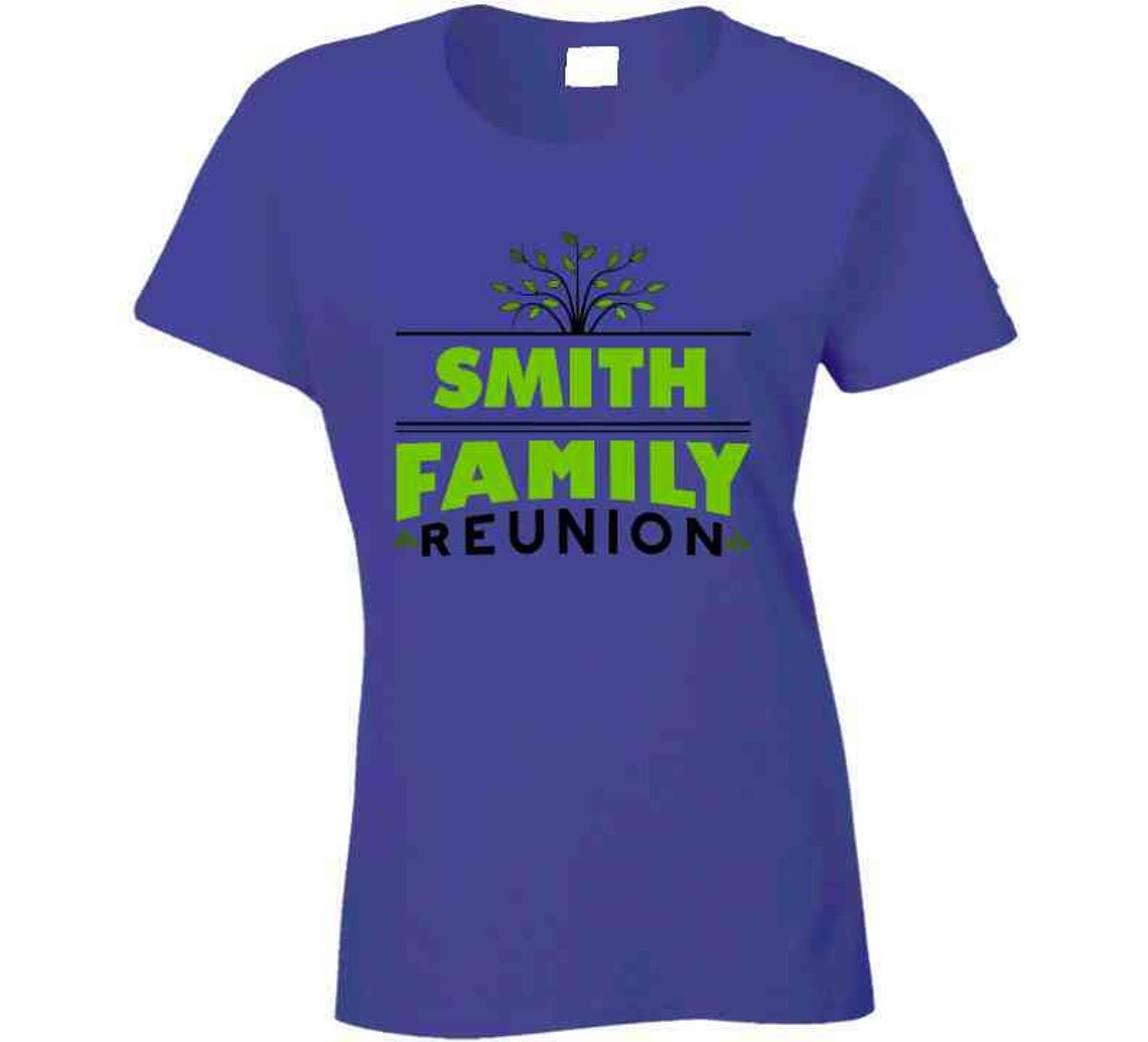 Smith Family Reunion Family Tree Graphic Ladies T Shirt Etsy