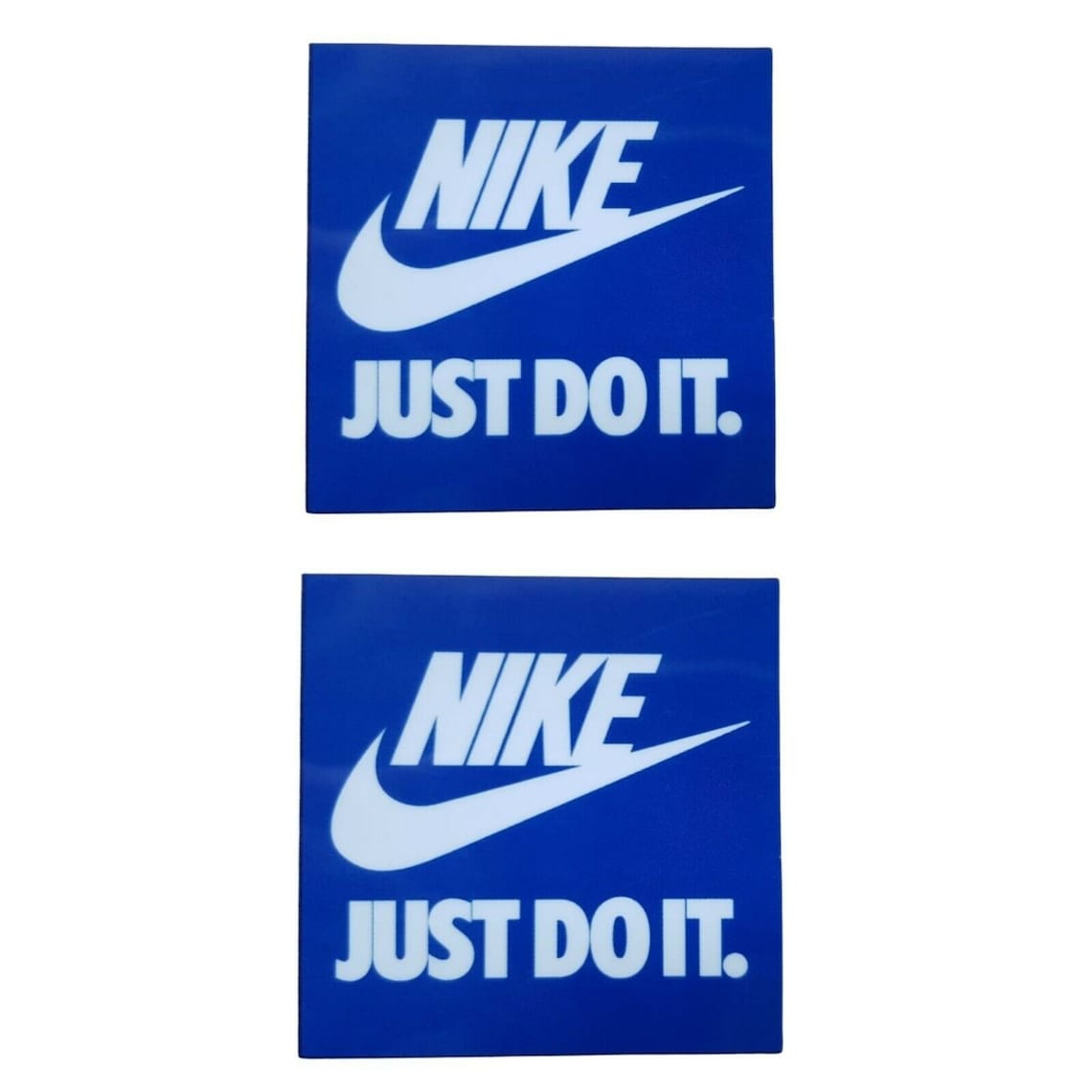 2 Nike Logo Iron On t shirt Vinyl Heat Transfer Blue Tags DIY Etsy