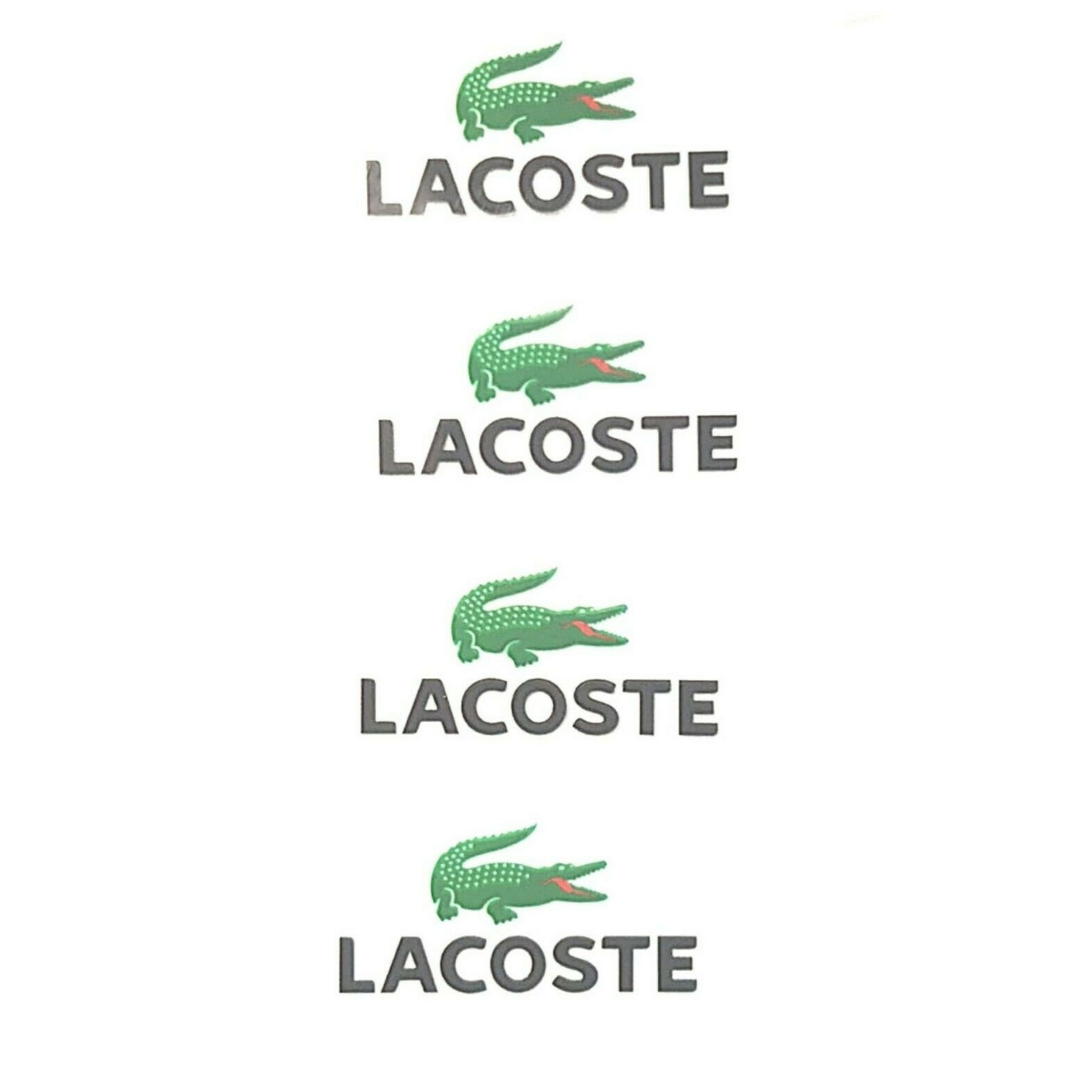 4 Lacoste Alligator Logo Iron On Patch Heat Transfer Vinyl Etsy