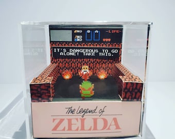 Zelda Diorama Cube Art