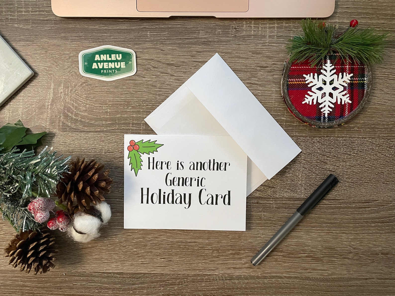 Generic Holiday Card Greeting Card Blank A2 Size Greeting | Etsy