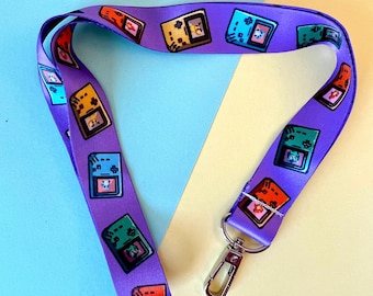 8-Bit RGBY Starters Lanyard - Anime - Pocket Monsters - Accessories - Keychain Lanyard - Accessories - Key Lanyard - Car Key Lanyard
