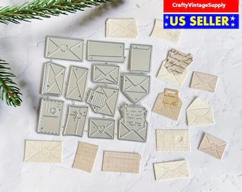 Confetti letter envelopes 12pcs  metal cutting dies cut machine cutter die
