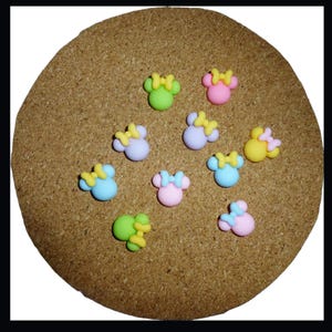 Kleine strik muiskop 14 mm hars plaksteen cabochons 20 stuks nail art