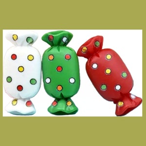 Christmas candy 5pc or 10pc thumbtacks push pins  magnets decorator message board thumb tacks (V19)