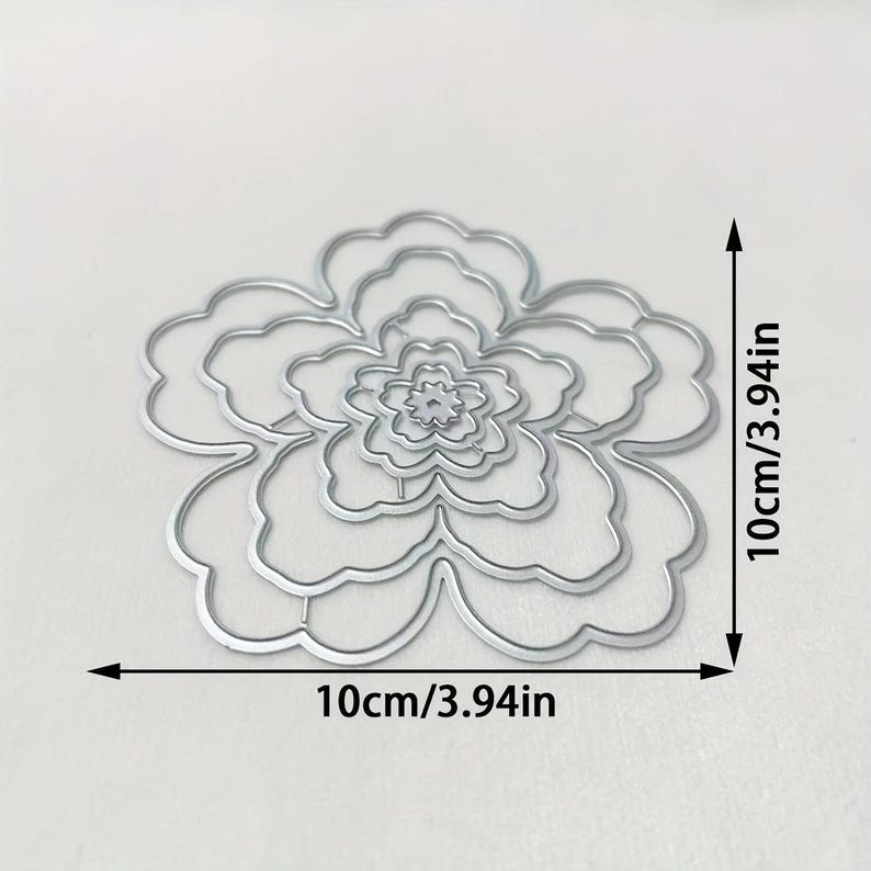 Nested Wavy 5 Petal Loopy Flower Metal Cutting Dies Cut Machine Cutter ...