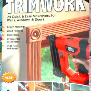 Here's how DIY trimwork design book wall window door woodworking Black & Decker