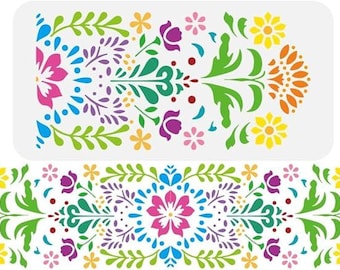 Stencil FINGERINSPIRE Drago Cinese 30x15cm Con Pennello | Per Pareti, Mobili, Pavimenti