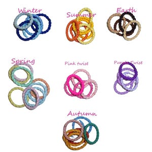 Elásticos de cabelo torcidos para tosa de cães, 1,9 cm (3/4"), pacote com 100 unidades - VOCÊ ESCOLHE