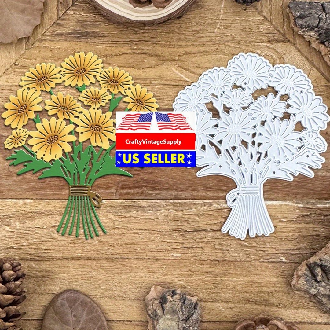 Sunflower Daisy Flowers Bouquet Metal Cutting Die Cut Dies - Etsy