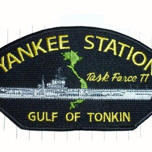 Parche del portaaviones de la Fuerza de Tarea 77 de Yankee Station en Vietnam, Golfo de Tonkín