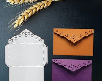 Make an easy 3" x 2" business card envelope  metal cutting dies cut cutter die