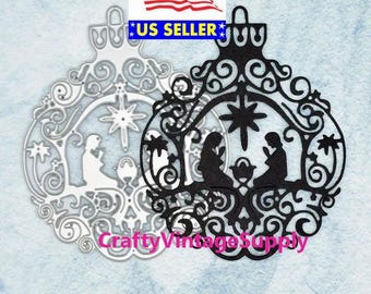 Christmas nativity ornament bow metal cutting dies cut machine cutter die