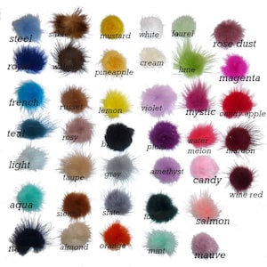 Puppy bows pairs tiny 1" fuzzy feather faux fur marabou ball puffs  pet dog hair bow