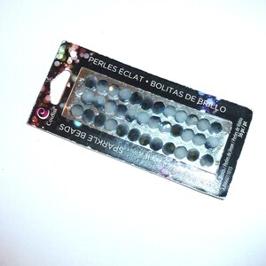 Cousin beads sparkle black gray white 36 pcs 6mm  AJM66011015 (R3)