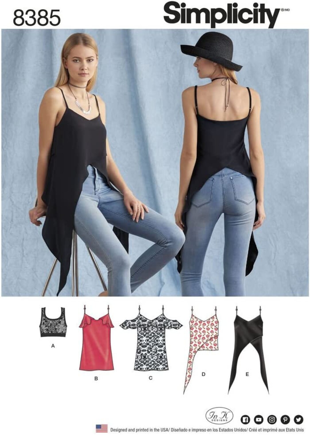 Simplicity Pattern 8385 FREE SHIP! Size D5 US 4-12 Tank Top Camisole ...
