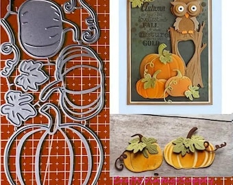 Harvest fall autumn thanksgiving pumpkin metal cutting dies cut machine cutter die