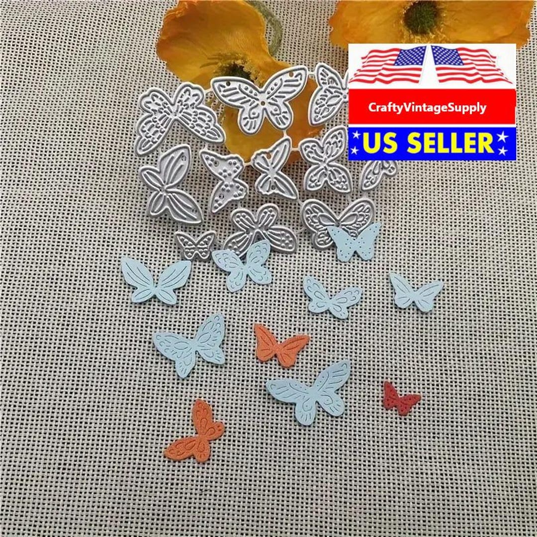 Confetti Butterflies 11pcs Butterfly Metal Cutting Dies Cut Machine ...
