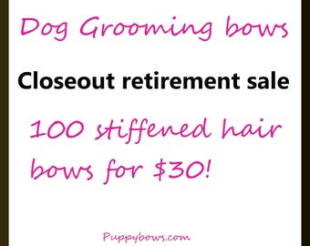 100 dog grooming bows for 30.00 hair bow for dog groomer tools random assortment