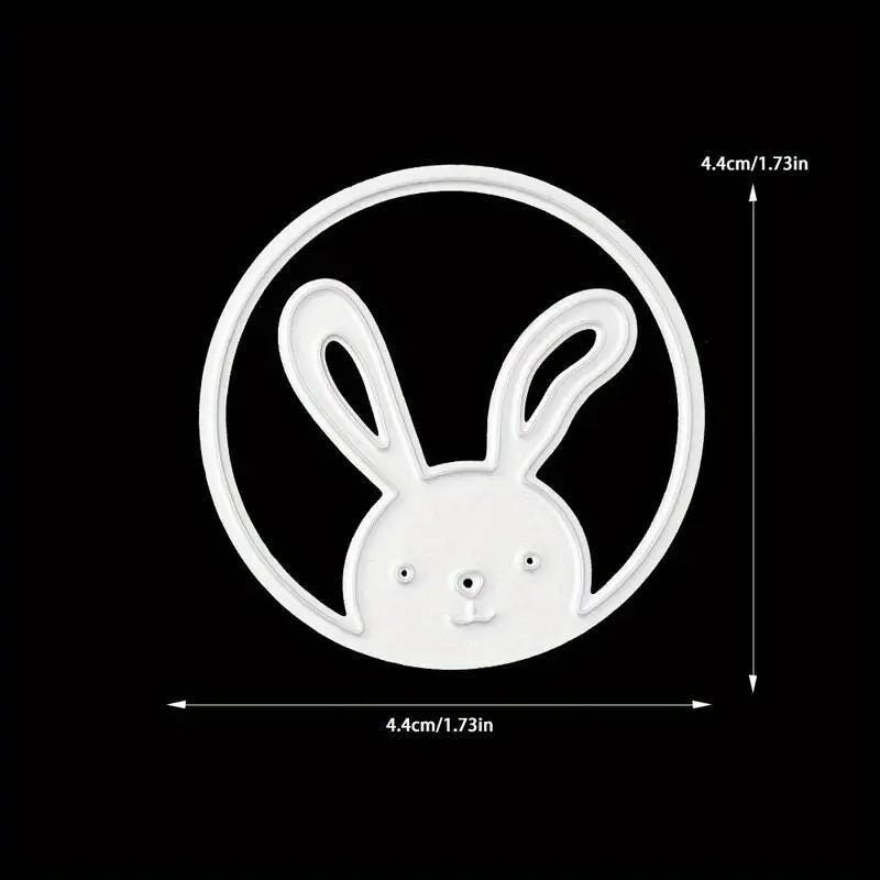 カッティングダイ(1465) うさぎ Peek a boo イースターバニーウサギ金属カッティングダイカットマシン