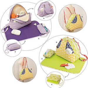 Schlichtheit Muster 8031 FREE SHIP! Os Windeltasche, Baby Wickelunterlage