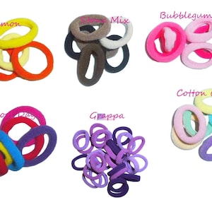Dog grooming scrunchy elastic hair bands  3/4"  package of 100