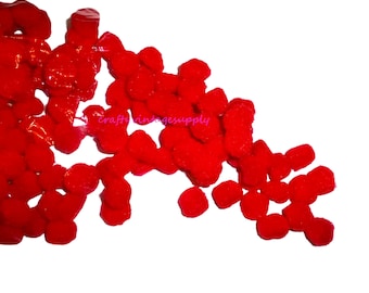 folia Pompons „Glitter X-Mas - 30 Glitzer-Pompons für Weihnachten
