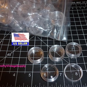 Tiny round containers screw on lids lip balm seed beads nail art storage jars 5g