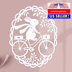 Osterhase auf dem Fahrrad Eiform Metallstanzformen Schneidemaschine Cutter Würfel