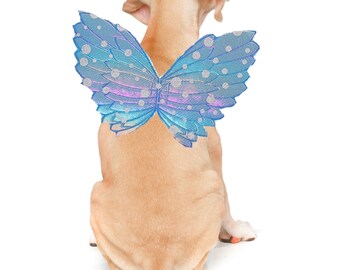 Engels-Feen-Schmetterlingsflügel für Hunde Halloween-Hundekostüm