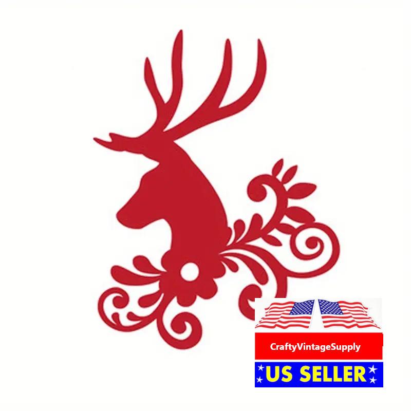 Acquista Fustella di cervo di Natale fai da te in rilievo stencil decorazione di carte di carta scrapbooking in Italia a partire da 4.67