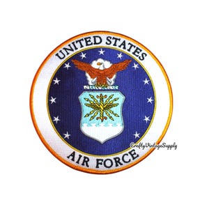 USAF United States Air Force 6" round patch