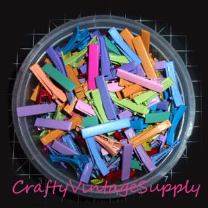 Flat top candy colored alligator clips pinch hair bows clip 32mm 1&quot;
